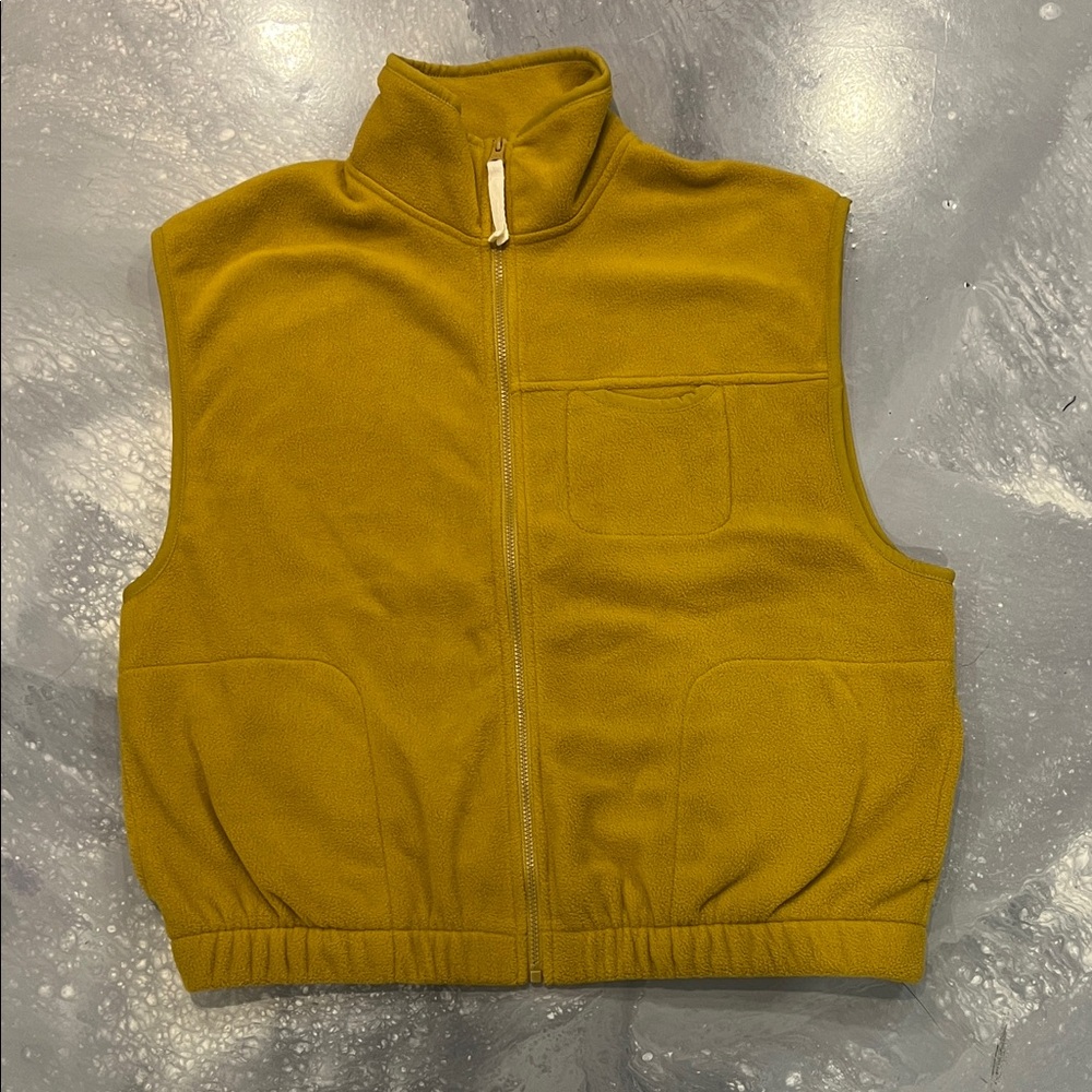 Old Navy Mustard Yellow Sleeveless Cardigan